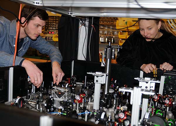 students in lab